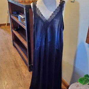 H&M black maxi slip dress